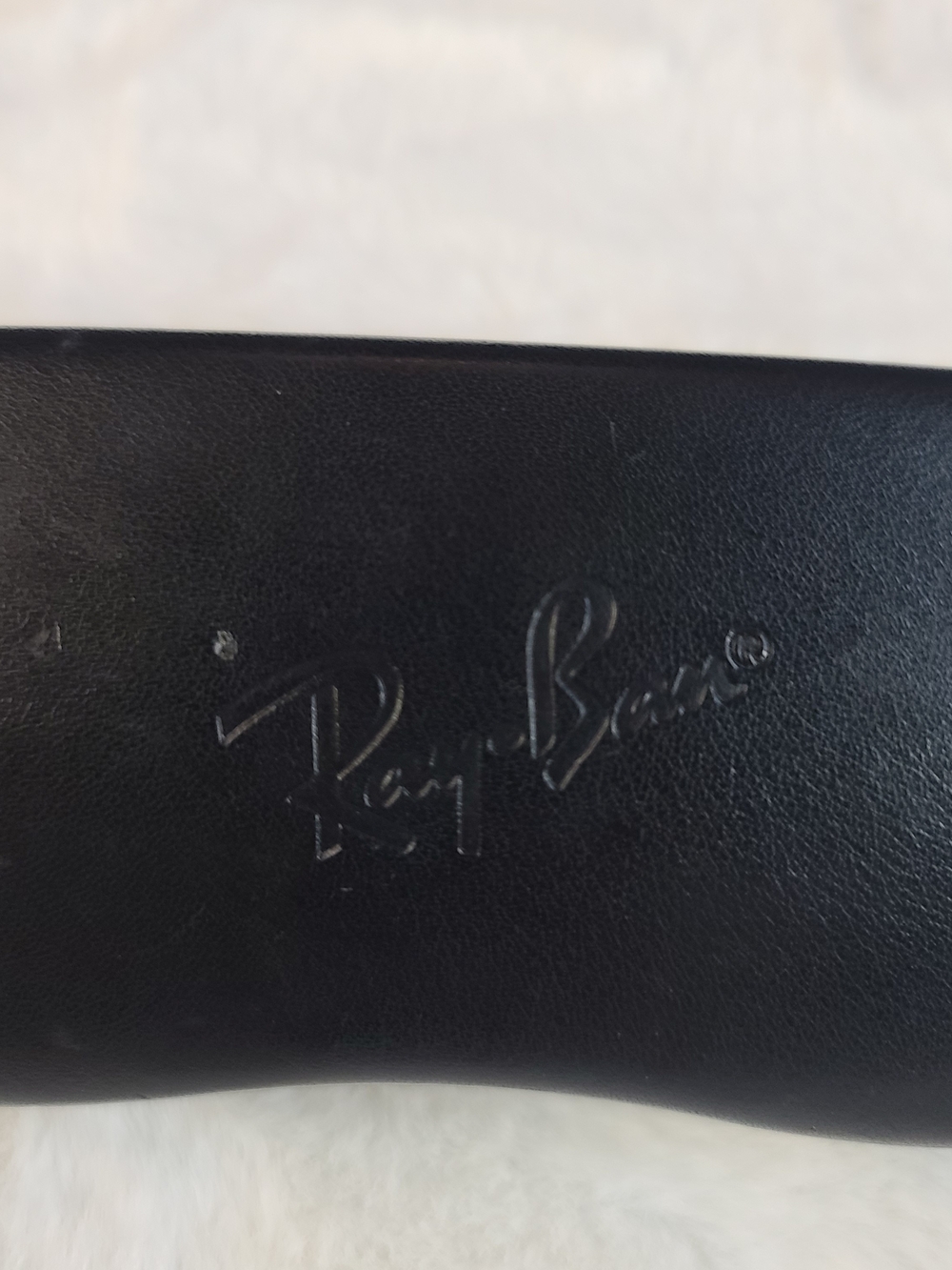 Ray-Ban Black Leather Sunglasses Case